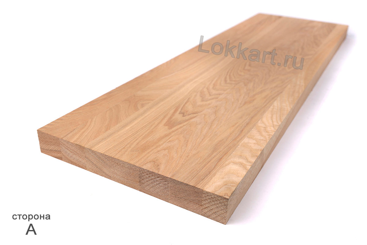 Подоконники из ясеня - Цельноламельная склейка, 40 × 600 × 1700 мм