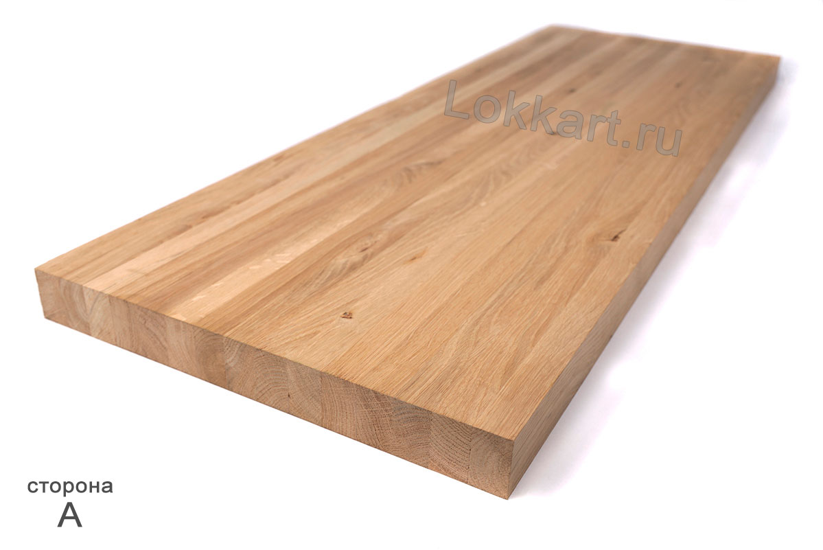 Подоконники из дуба КАНТРИ - Цельноламельная склейка, 40 × 400 × 1300 мм